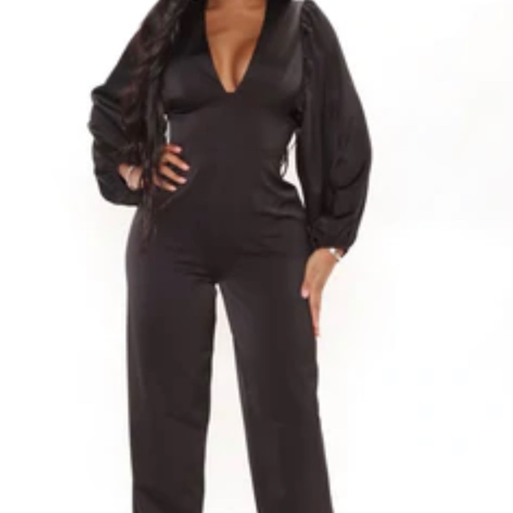 Fashion nova jumpsuit satin